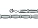 14k White Gold Bracelet-stampato, 7.25