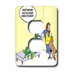 Londons Times Funny Medicine Cartoons - Centipede Psychiatry - Light Switch Covers - 2 plug outlet cover