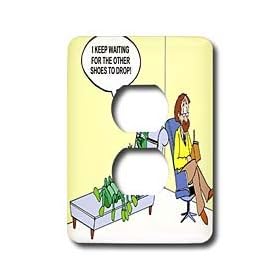 Londons Times Funny Medicine Cartoons - Centipede Psychiatry - Light Switch Covers - 2 plug outlet cover