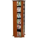 612 Revolving CD Rack (Cherry) (56 h x 16 w x 16d)