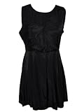 Black Dots Classic Sleeveless Knee Length Dress
