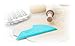 GIR: Get It Right Premium Silicone Pan Scraper - Heat Resistant Kitchen Scraper, Cutter, Chopper Perfect for Dough, Pasta, Cake, Bread, and More - 8 in, Teal