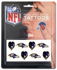 Tattoos Baltimore Ravens Peel & Stick Tattoos National Football League Athletic Association Nfl Sport Sporting Game Memorobilia Extrml