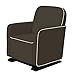 Babyletto Kyoto Glider, Slate Suede with Ecru Piping