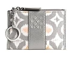 Coach Kristin Ikat Skinny Coin Case Bag With Key Chain - Coach 45595GRY