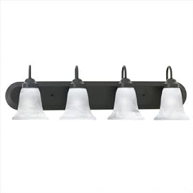 Homestead Vanity Light in Painted Bronze - Energy Star