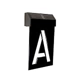 Matterinc Solar LED Letter A - Black
