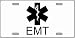 EMT Emergency Medical Technician Logo Emblem License Plates