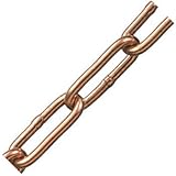 水本機械 銅チェーン 線径2.5×内長14×内巾4.5mm 1m価格 CU-2.5