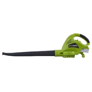Greenworks 24042 18 Volt 1.7 Ah Ni-Cad 2-Speed Cordless Electric 125 MPH Blower With One Battery & Charger