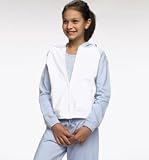 Girls Two-Tone Full-Zip Hooded Sweatshirt
