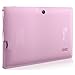 Dragon Touch Y88X Plus 7'' Quad Core Google Android 4.4 KitKat Tablet PC, IPS Display, HD Screen 1024 x 600, 8 GB, Bluetooth, Dual Camera, Netflix, Skype, 3D Game Supported - Rose Pink