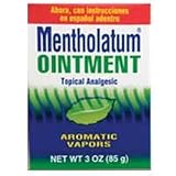 Mentholatum Ointment/Topical Analgesic/Aromatic Vapors 3 oz (85 g)