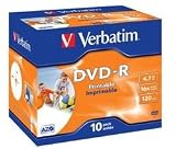 Electronics : [Bundle] DVD-R printable 4,7 GB (pack of 10) + RBNW-224 CD case