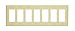 Levin 80407I 7Gang Decora/GFCI Device Decora Wallplate Painted Metal Device Mount Ivory