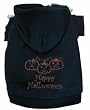 Happy Halloween Rhinestone Dog Hoodie Hooded Sweatshirt Size Small