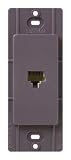 Lutron SC-PJ-PL Satin Colors Phone Jack, Plum
