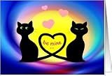 Cats In Love Valentine's Day Design Card