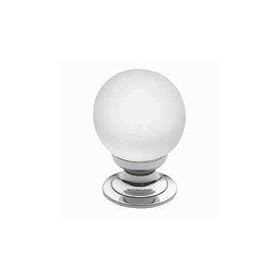 Baldwin 4320.260 Satin Swarovski Crystal Ball 1-Inch Diameter Cabinet Knob, Chrome