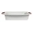 Ethos Hells Kitchen White Rectangular Roaster with Red Silicon Handles, 32 cm