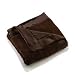 Elegant Baby Plush Microfiber Blankie - Chocolate