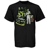 Dale Earnhardt Jr. Black Race 2 Win T-shirt