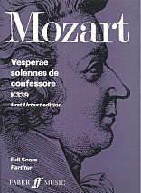 Vesperae solennes de Confessore, K. 339: Full Score, Full Score (Faber Edition) (Latin Edition)