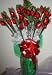 Red Long Stem Hershey® Chocolate Rosebud Bouquet 2 Dz