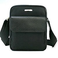 Buy Ferragamo Black Nylon Flight Bag 24-6532BK-BK by Salvatore Ferragamo
