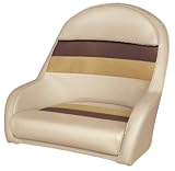 Wise Deluxe Pontoon Captain's Bucket Seat- Sand/ Chesnut/ Gold