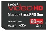Sandisk 4GB Memory Stick PRO Duo Memory Card