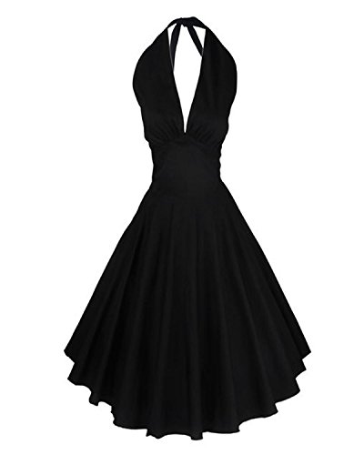 Luouse Women's 1950s Pin up Vintage Marilyn Monroe Rockabilly Swing Dress
