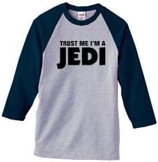 Trust Me I'm a JEDI on Adult & Youth Cotton Baseball Jersey (in 8 colors)
