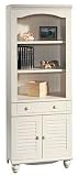 Harbor View Antique Cream Bookcase with Doors Antique Cream Harbor View Antique Cream Bookcase with Doors Antique Cream