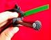 5pcs Magnesium Fire Starter Flint Stone Lighter Kit Black