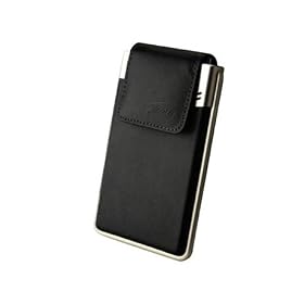 Eagle Consus L-Series ET-CS2LSU2-BK 2.5 inch SATA to USB 2.0 External Enclosure with fine grain leather and built-in USB cable - Retail