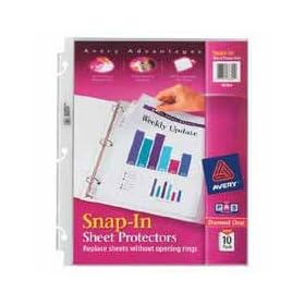 New-Avery 78706 - Special-Use Snap-In Sheet Protectors, Letter, Diamond Clear, 50/Box - AVE78706