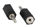 Produkt-Bild: Audio Adapter, 2,5mm Klinke Buchse an 3,5mm Stecker, Stereo