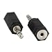Audio Adapter, 2,5mm Klinke Buchse an 3,5mm Stecker, Stereo