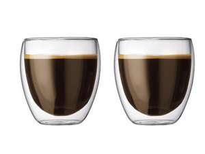 Bodum Pavina 8.5-Ounce Double-Wall Thermo Tumber/DOF Glass, Set of 2