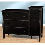 Ellis Combo Dresser and Changer - Black