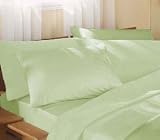 Supersoft Green Super King Size Fitted Sheet