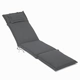 AU74: AUFLAGE FÜR DECKCHAIR 186 x 45 CM - ANTHRAZIT