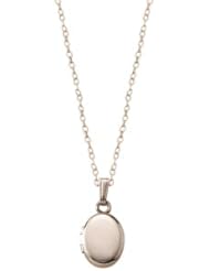 Childrens 14k Gold-Filled Polished Oval Locket Necklace, 13"