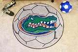 NCAA FLORIDA GATORS SOCCER SHAPED DOOR MAT RUG