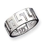 Sterling Silver Greek Key Band - Size 7