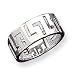Sterling Silver Greek Key Band - Size 7