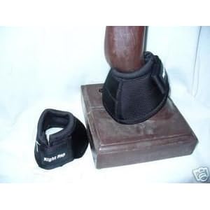 HEAVY DUTY Ballistic No Turn Bell Boots Horse Tack Black M