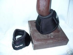 Right Rap Ballistic No Turn Bell Boots Horse Tack White Large