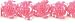 Sequin Flower Trim - Fuchsia - 1/2